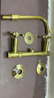 Unlacquered brass faucet