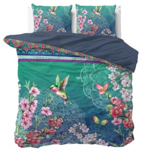 "Brenda" Set 2/3 pcs Parure de Lit 100% Coton Housse de Couette+Taie d'Oreiller 140-200...