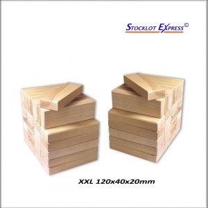 Briques et des Cubes en bois kit de 60pcs au Format XXL; Promotion Avantage