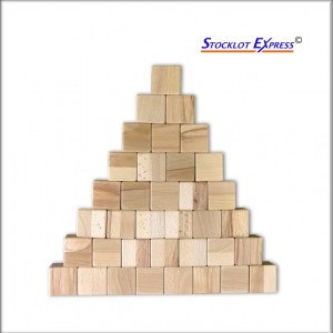 Briques et des Cubes en bois kit de 60pcs au Format XXL; Promotion Avantage