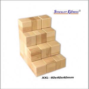 Briques et des Cubes en bois kit de 60pcs au Format XXL; Promotion Avantage