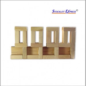 Briques en bois, kit de 100pcs au Format XXL; Promotion Avantage