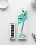 DESTOCKAGE : BROSSES À DENTS ÉCOLOGIQUES V-ECO + RECHARGES – 2 232 PIÈCES