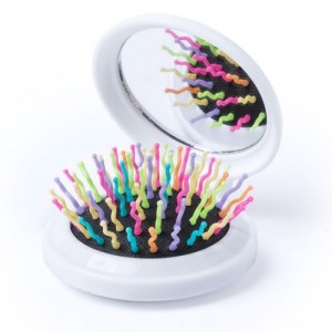 Brosse Cheveux à Picot avec Miroir "Yunkai" - Objet publicitaire AVEC ou SANS logo - Ca...