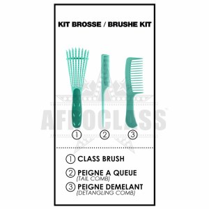 Kit Inclus Brosse démêlant, peigne a queue peigne démêlant