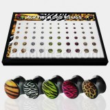 Grossiste Piercing Ecarteur Noir en Acrylique