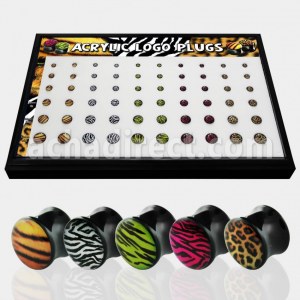 Grossiste Piercing Ecarteur Noir en Acrylique