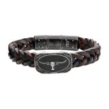 BRACELET ACIER HOMME BOUCLE DE CEINTURE TEXAS LONGHORN BRWT057