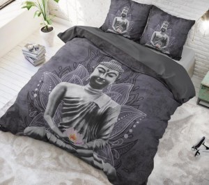 "Buddha Flower" Set 2/3 pcs Parure de Lit 100% Coton Housse de Couette+Taie d'Oreiller...