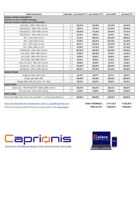 Doubles vitrages PYROVERRE FE