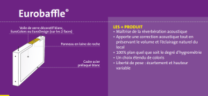 Lots de dalles de faux plafond EUROCOUSTIC TONGA et ROCKFON EKLA