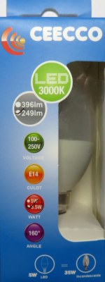 Lots de 50 ampoules & spots LED E14, E27, B22, et GU10 / 3 à10W, 3000K