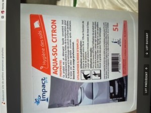 Aqua-sol citron 5l hygiène des sols