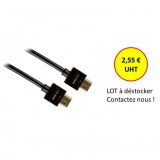 Cable hdmi slim male / male