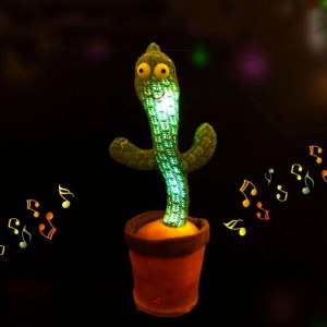 SHOP-STORY - CACTUS GRINGO : Peluche Cactus qui Danse, Chante et Répète
