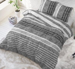 "Caden" Set 2/3 pcs Parure de Lit Coton Mélangé Housse de Couette+Taie d'Oreiller