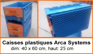 Caisses plastiques empilables professionnelle arcas systems