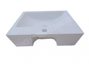 Calcaire Limestone Évier 50x40 cm