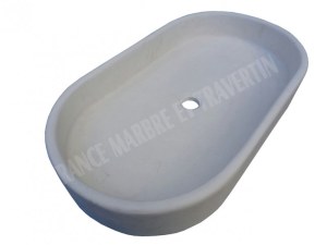 Calcaire Limestone Ovale Vasque 70x40 cm