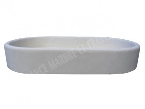 Calcaire Limestone Ovale Vasque 70x40 cm