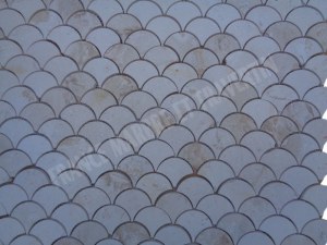 Calcaire Myra Beige Arabesque & Motif Mosaïque 31x25 cm