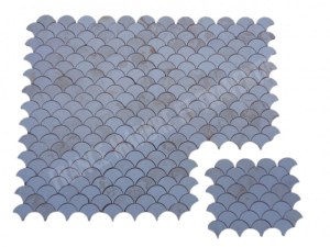 Calcaire Myra Beige Arabesque & Motif Mosaïque 31x25 cm