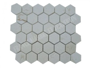 Calcaire Myra Beige Hexagone Mosaïque