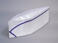 Boite de 100 calots en papier liseret bleu