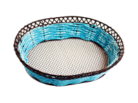 Corbeille métal et corde