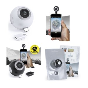 Caméra 360° Ribben avec Connexion Micro USB - Objet publicitaire AVEC ou SANS logo - Ca...