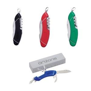 Canif Multi-Usages Elwe en Acier Inoxydable - Objet publicitaire AVEC ou SANS logo - Ca...