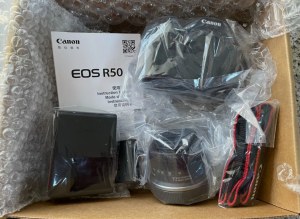 Canon EOS R50 Mirrorless 24.2 MP Camera with RF-S 18-45mm STM Lens