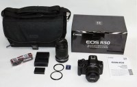 Canon EOS R50 Mirrorless Camera w 18-45mm & 55-210mm Lenses (Black)