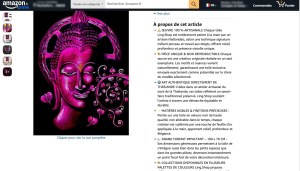 Lot de 19 toiles Bouddha artisanales – Magenta & Blanc – 100×70 cm – Neuves