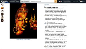 Lot de 24 toiles Bouddha artisanales – Orange & Jaune – 100×70 cm – Neuves