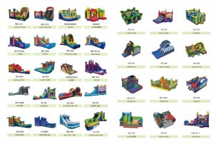 Jeux, parcours, toboggans, labyrinthes GONFLABLES