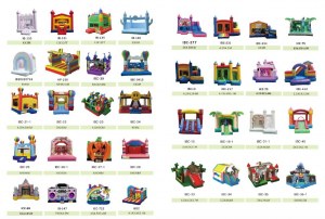 Jeux, parcours, toboggans, labyrinthes GONFLABLES