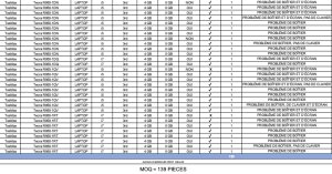 139x Toshiba Mix Laptops - i3-i5-i7 - 2nd-4th - 4GB RAM - SANS HDD - TESTES AVEC DES PR...