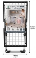 Étendoir à linge premium en aluminium