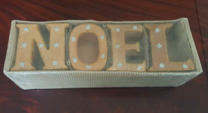 Bougeoirs Noël doré (emballé par 2) en granite