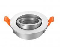 Spot rond encastrable Aluminium brossé