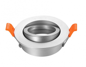 Spot rond encastrable Aluminium brossé