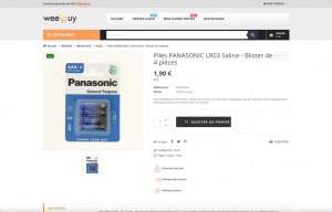 DESTOCKAGE EXCLUSIF  Piles PANASONIC AA / AAA