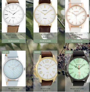 Lot de 18 montres OOZOO neuves