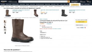 DESTOCKAGE EXCLUSIF  Bottes Coverguard Patagonite S3 SRC CI