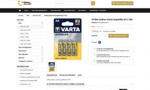 DESTOCKAGE EXCLUSIF  VARTA SUPERLIFE AA zinc-carbone