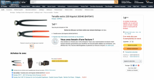 DESTOCKAGE EXCLUSIF  Tenaille Russe en Acier Carbone KAPRIOL