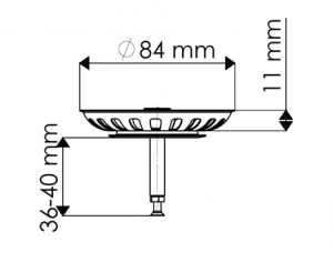 Plomberie - Lot Panier de Bonde pour évier de cuisine