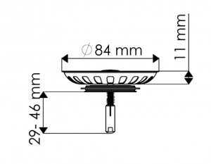Plomberie - Lot Panier de Bonde pour évier de cuisine