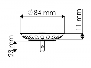Plomberie - Lot Panier de Bonde pour évier de cuisine